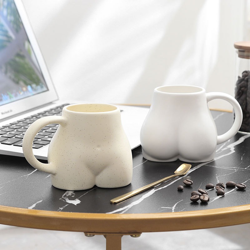 Nordic Creative Butt Cup Ceramic Mug Personality Coffee Cup Breakfast Milk Cup Office Water Cup Couple Cup - Image 4