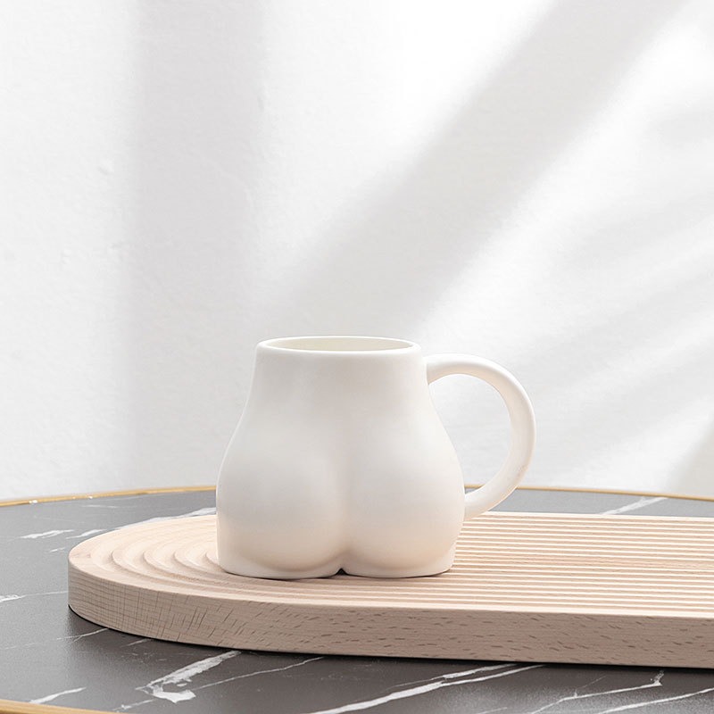 Nordic Creative Butt Cup Ceramic Mug Personality Coffee Cup Breakfast Milk Cup Office Water Cup Couple Cup - Image 10